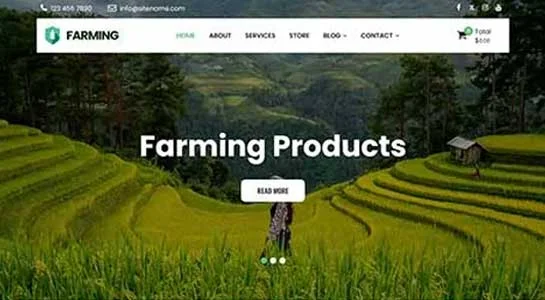 13 Best Food Farm WordPress Themes for Organic Food Producers SKT Harvest Farm - Food Farm WordPress Theme