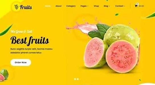 15 Best Fruits and Vegetables WordPress Themes for Organic Stores SKT Fresh Produce - Fruits and Vegetables WordPress Theme