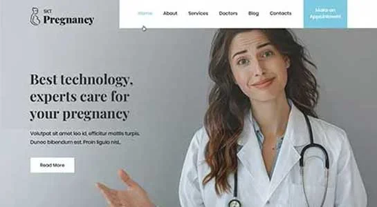 SKT Obstetrician - Gynecologist WordPress Theme