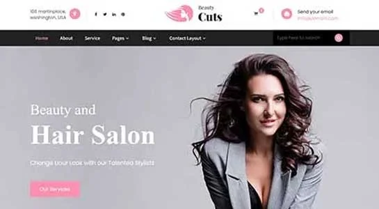 11 Modern Hairdresser WordPress Themes for Salons Shops SKT Barber - Hairdresser WordPress Theme