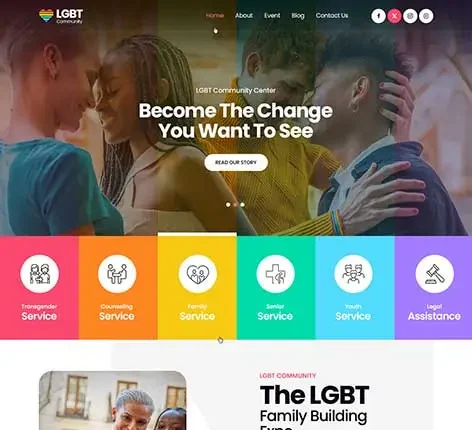 LGBT Community WordPress Theme