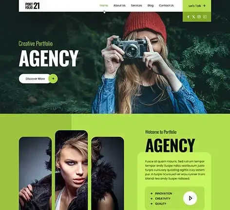 Portfolio Web WordPress Theme