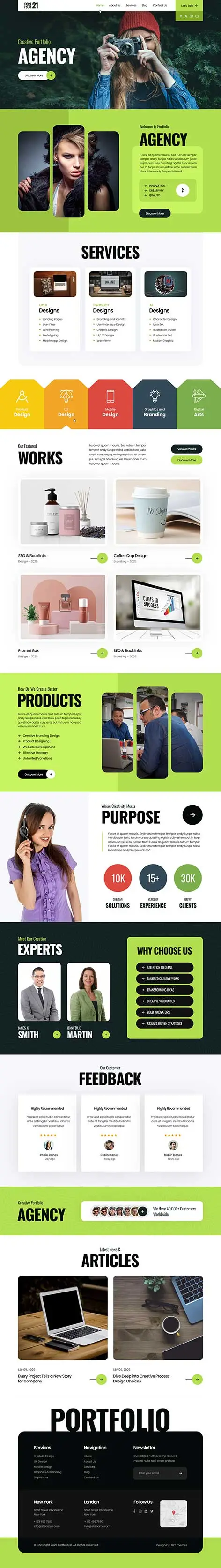 Portfolio Web WordPress Theme
