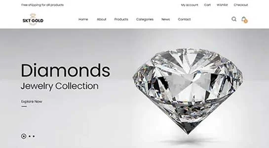 SKT Rhinestone - Diamond WordPress Theme