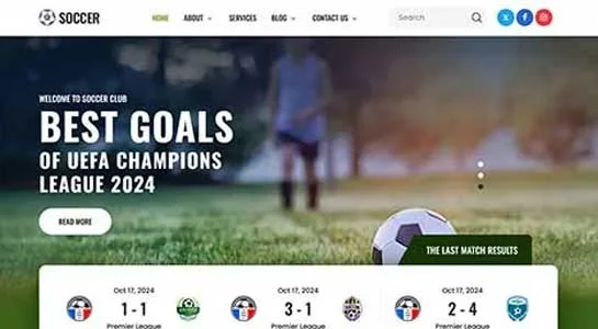 13 Dynamic Football WordPress Themes for Passionate Fans SKT Gridiron - Football WordPress Theme