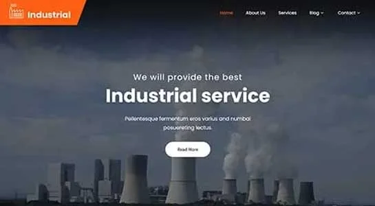 SKT Production Enterprise - Industrial Company WordPress Theme