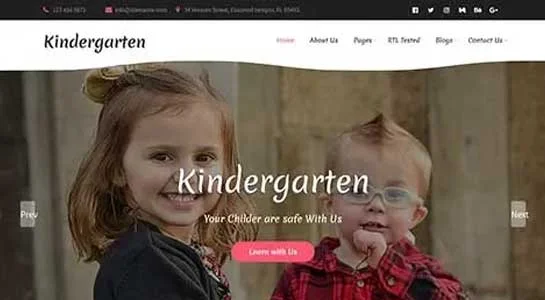 SKT Preschool - Kindergarten WordPress Theme