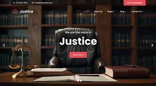 6 Best Law Firm Website Templates for Attorney or Legal Services SKT Chambers - Law Firm Website Template
