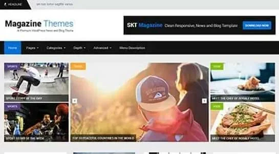 10 Best Magazines WordPress Themes for Magazine Publishers SKT Periodicals - Magazines WordPress Theme