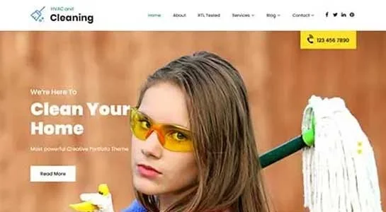 8 Best Maid Service WordPress Themes for House Cleaning Services Websites SKT Tidy - Maid Service WordPress Theme