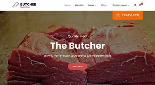SKT Slaughterhouse - Meat Shop WordPress Theme