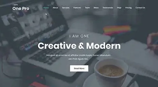 I Am One PRO - Multipurpose One Page WordPress Theme