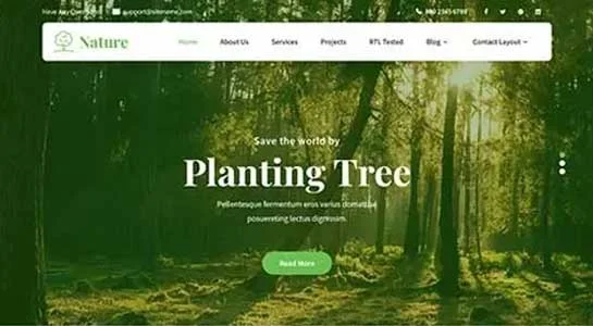 13 Best Nature Website Templates for Eco Tourism Businesses SKT EcoScape - Nature Website Template