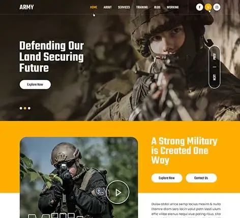 Navy WordPress Theme for Naval, Maritime & Marine Sites
