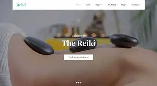 16 Best Reiki WordPress Themes for Healing Practitioners SKT Energy Healing - Reiki WordPress Theme