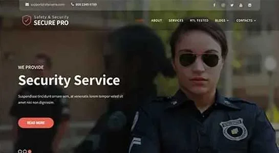 Home Security Pro - Security Services WordPress Theme