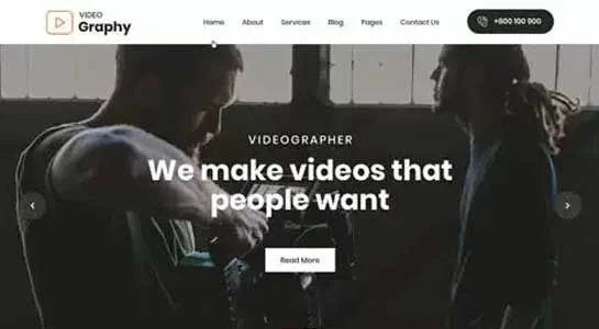 11 Dynamic Video Production WordPress Themes for Filmmakers SKT Videography Pro - Video Production WordPress Theme