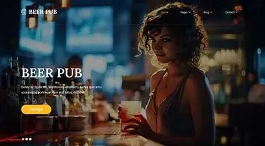 11 Best Pub WordPress Themes for Bar and Pub Websites SKT Bar Lounge - Pubs WordPress Theme