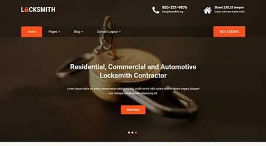 13 Secure Keymaker WordPress Themes for Locksmith Websites SKT Keysmith - Keymaker WordPress Theme