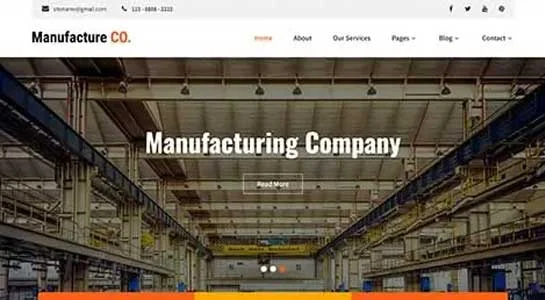 SKT Produce - Manufacturer WordPress Theme
