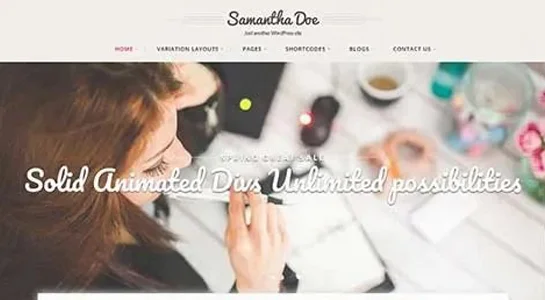 18 Multipurpose Girly WordPress Themes for Feminine Stylish Websites SKT Femme - Multipurpose Girly WordPress Theme