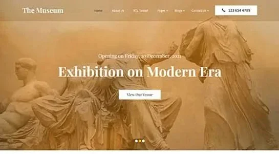 11 Museum WordPress Themes for Circus Museums Antique Websites SKT Archive - Museum WordPress Theme