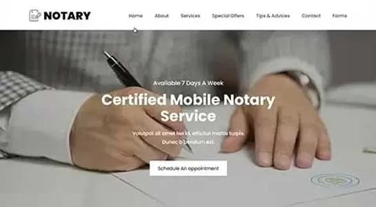 15 Best Notary Public Services WordPress Themes for Legal Experts SKT Notary - Notary WordPress Theme