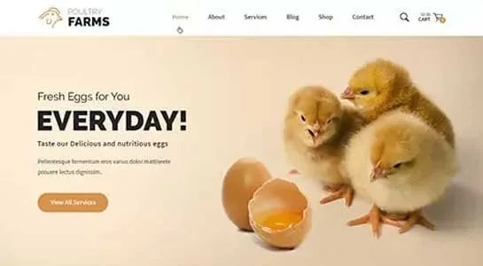 9 Best Poultry Farm WordPress Themes for Organic Chicken Farms Poultry Farm - Poultry Farm WordPress Theme