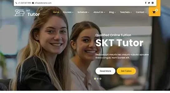 9 Best Private Tutor WordPress Themes for Instructor Teacher Educator SKT Academic Mentor - Private Tutor WordPress Theme