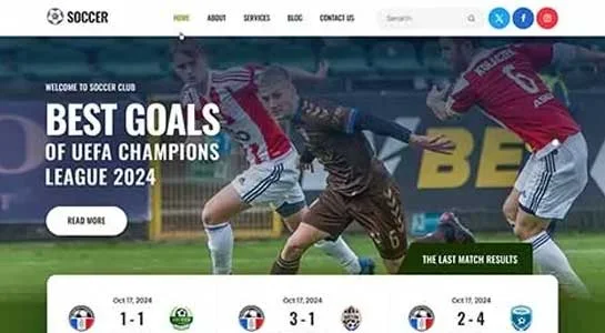 17 Best Soccer WordPress Themes For Soccer Clubs SKT Football - Soccer WordPress Theme