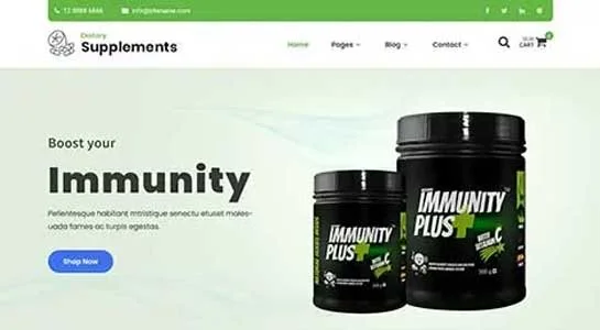 12 Best Nutrigen WordPress Themes for Supplement Retailers SKT NutriWell - Nutrigen WordPress Theme