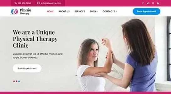 10 Best Physiotherapy WordPress Themes for Physical Therapy Clinics SKT Physical Therapy - Physiotherapy WordPress Theme