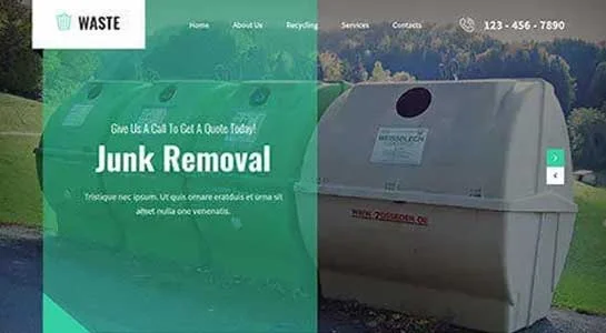 13 Eco-Friendly Recycling Center WordPress Themes Junk Removal - Waste Management WordPress theme