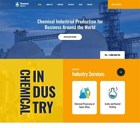 SKT Chemical Factory WordPress Theme