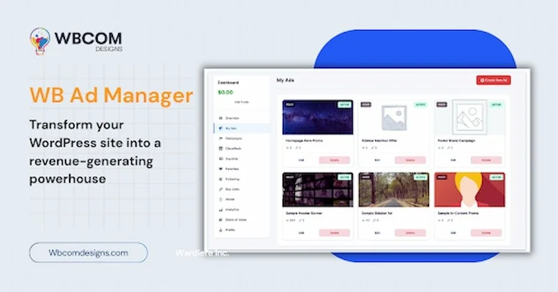 11+ Ultimate WordPress Advertising Plugins to Get More Ad Clicks WB Ad Manager