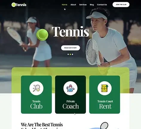 Tennis Club WordPress Theme