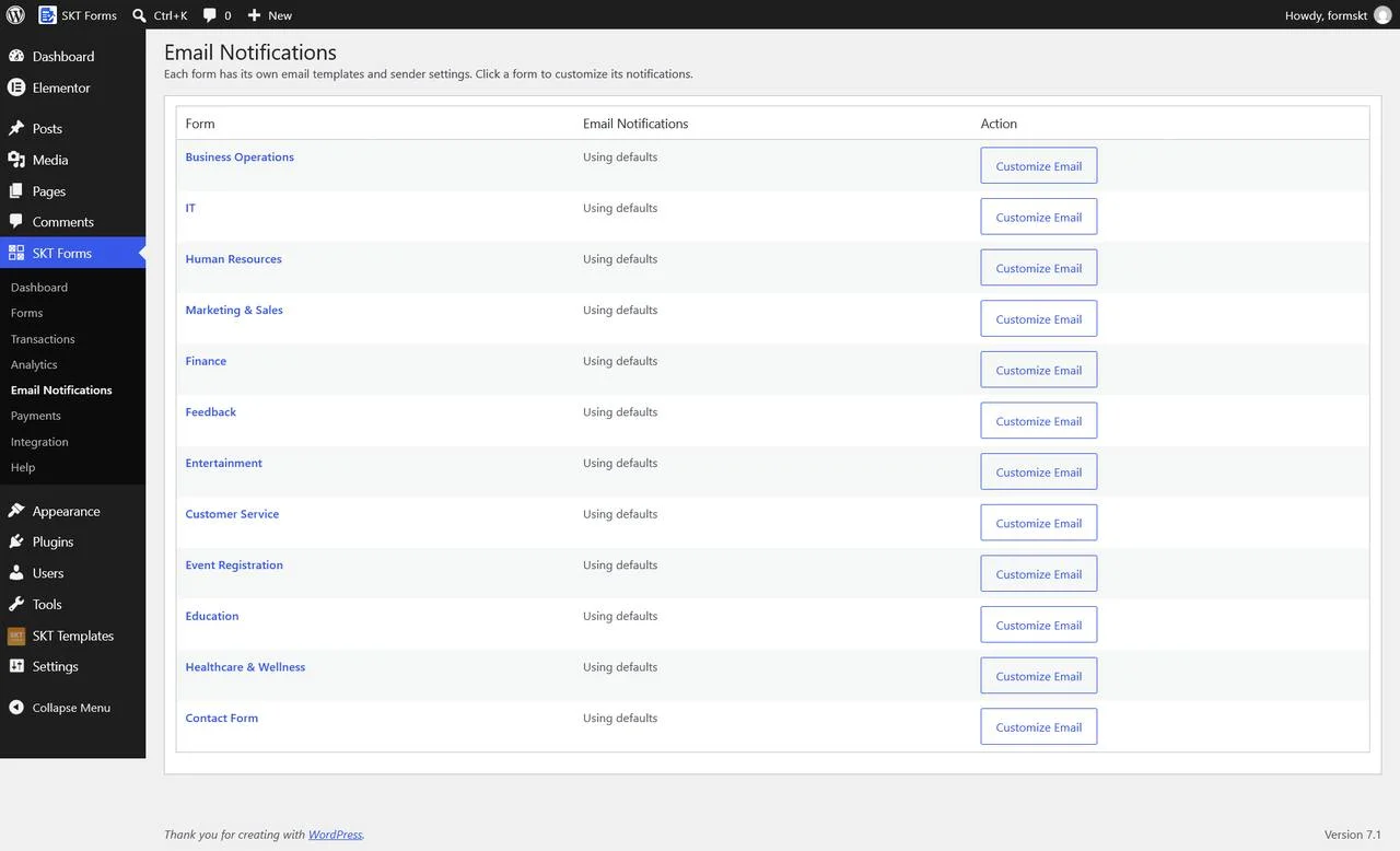 Create Contact Forms for Your WordPress Website Email Notifications